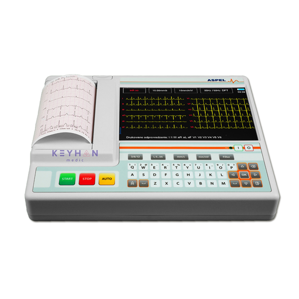 دستگاه نوار قلب 12 کاناله aspel s.a